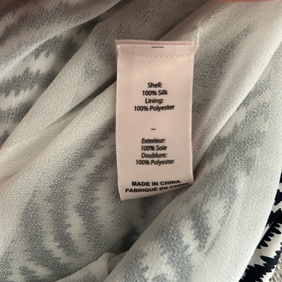 CINQ A SEPT -NWOT- Christel Dress in Ivory/Navy - Picture 14 of 14